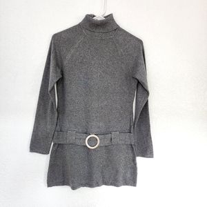 INC international concepts grey long sweater turtleneck Size M Petite